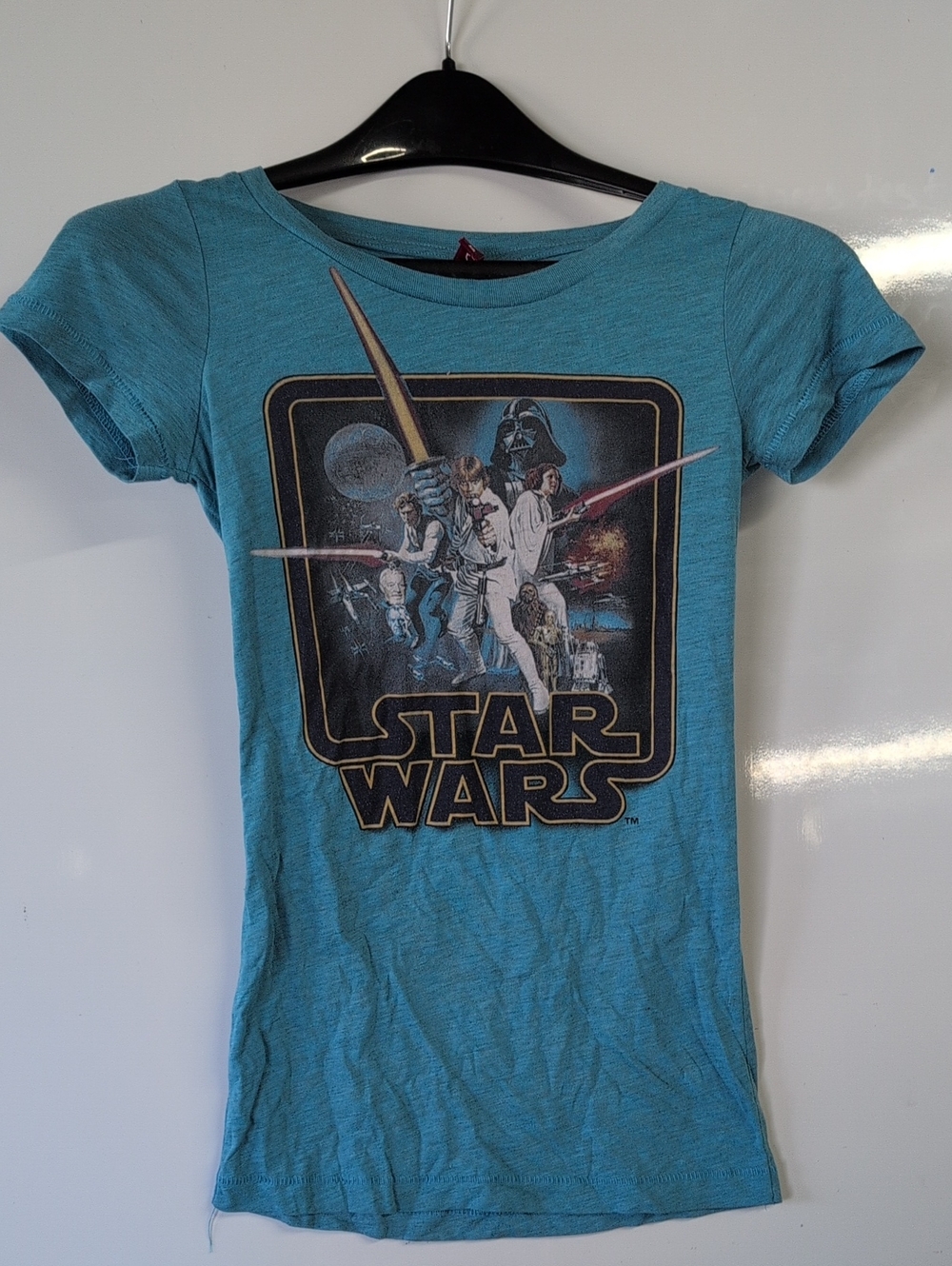 Star Wars Short Sleeve Tee - Teal Blue Graphic